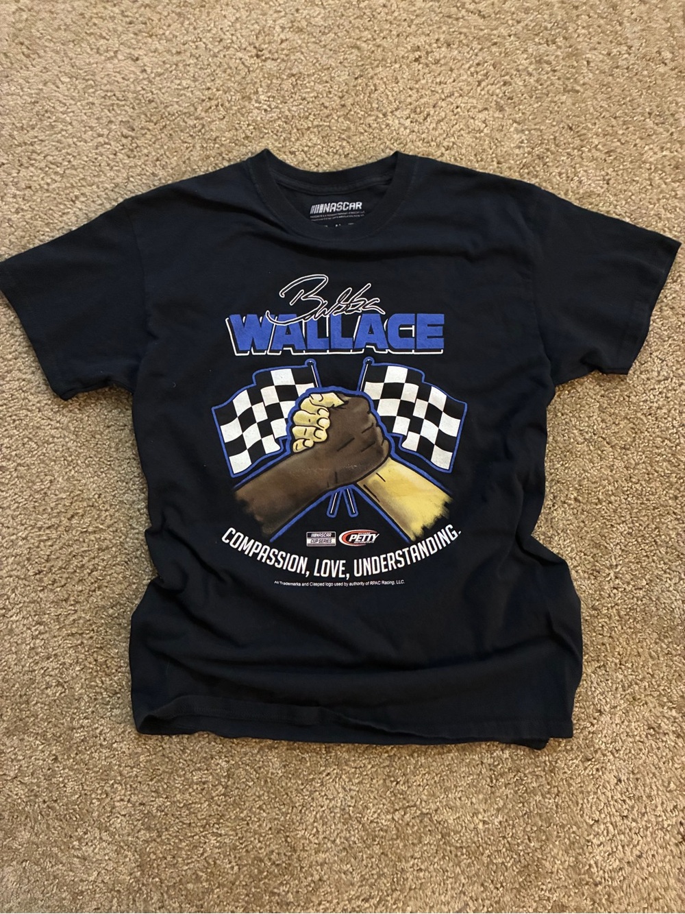 NASCAR Bubba Wallace Petty Motorsports Graphic T - Mens M